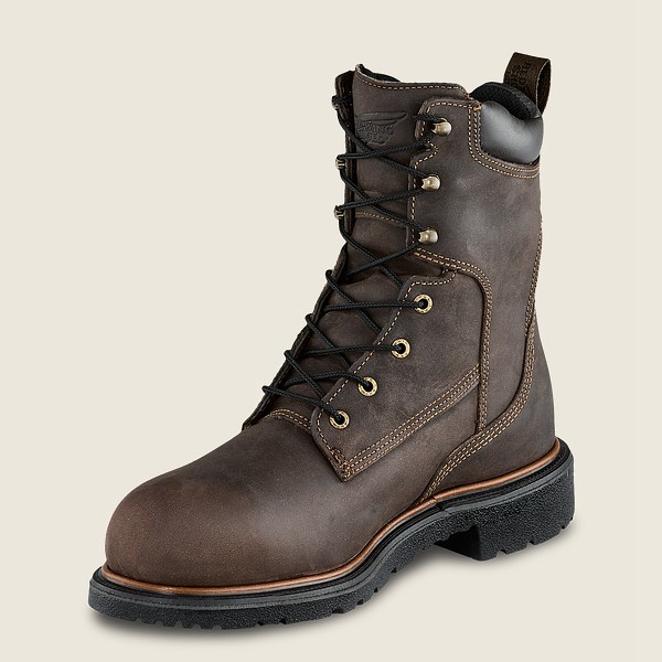 Red Wing Work Boots Dynaforce® - 8-Inch Insulated Waterproof Soft Toe - Mørke Brune - Herre 6783-GPH